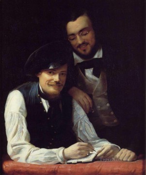 芸術家の自画像と弟のヘルマン・フランツ・クサヴァー・ウィンターハルター Oil Paintings